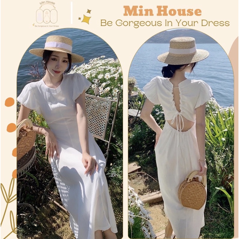Váy maxi hở lưng du lịch hè siêu xinh-hàng cao cấp loại 1-maxi trắng dự tiệc dáng dài du lịch đẹp