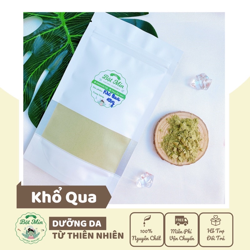 100gram bột khổ qua rừng 100% bột thiên nhiên ⚡️ giảm mụn hiệu quả 😍