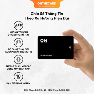 [ CÓ IN TÊN ] Thẻ Cá Nhân Thông Minh ONTHECARD - BLACK