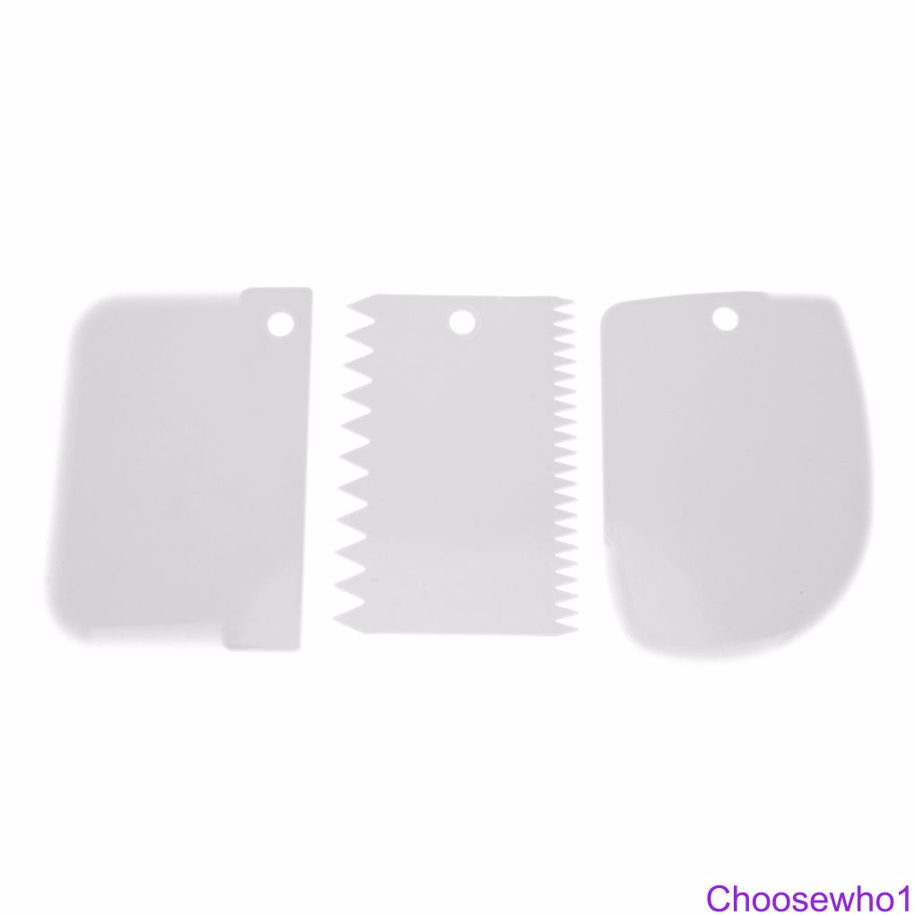 Set 3 Dụng Cụ Cắt Viền Bánh Bằng Nhựa Tiện Dụng