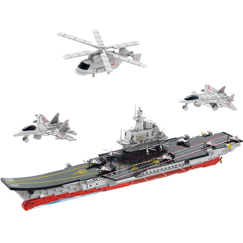 Đồ chơi lắp ráp Tàu Sân bay khổng lồ LL8556 - Xếp hình Aircraft Carrier - Mô hình thông minh 2165 mảnh ghép