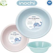 Thau rửa mặt - cho trẻ em nhựa nguyên sinh kháng khuẩn Ag+ cao cấp Notoro inochi 21/27/32/38 cm