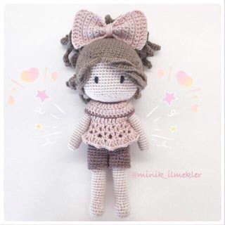 Bup bê HandMade cột tóc cài nơ