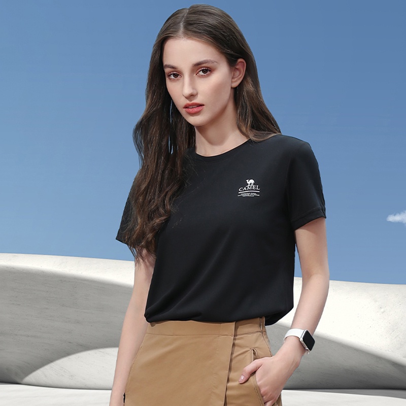 Áo thun thể thao CAMEL chất liệu thoáng khí nhanh khô tùy chọn màu sắc cho nữ
