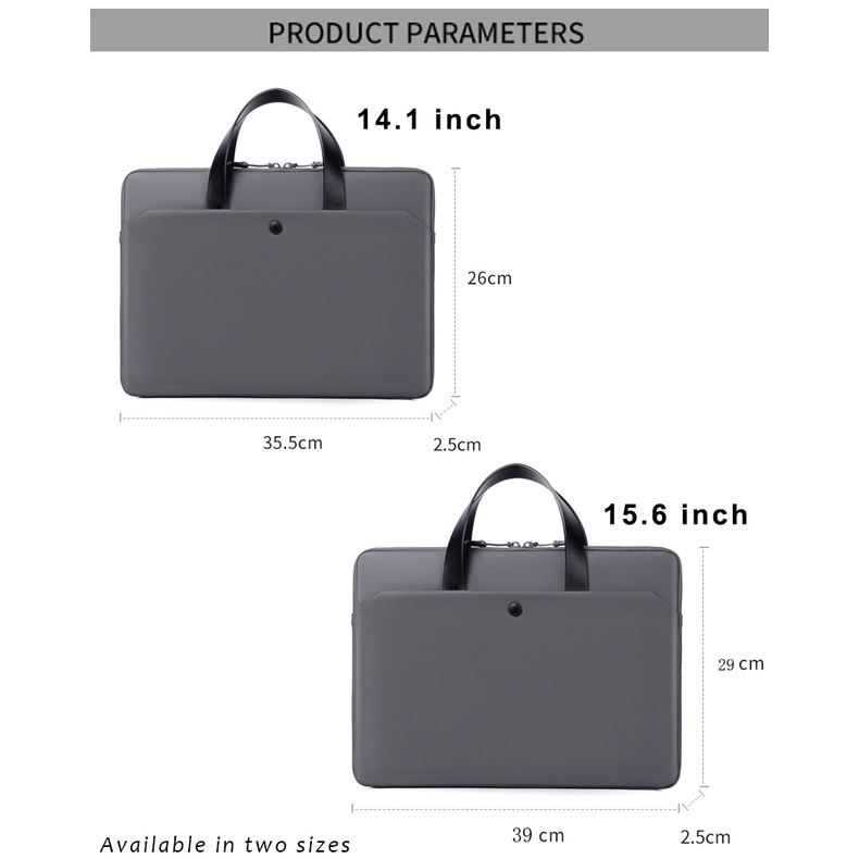 Túi Đựng Laptop Chống Thấm Nước Kích Thước Lớn Có Khóa Kéo Hàng Mới 2022 Cho Notebook 13 14 15.6 Inch