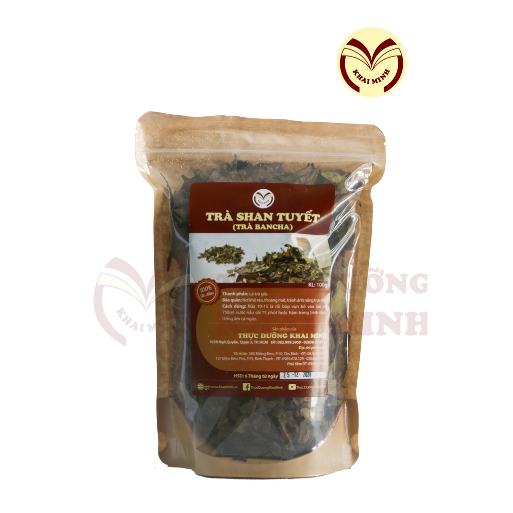 TRÀ SHAN TUYẾT (LÁ) - 100GR - CHÍNH HÃNG THỰC DƯỠNG CHAY KHAI MINH