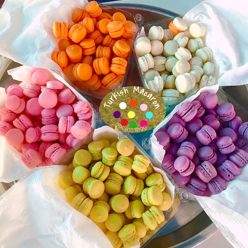 Bánh MACARON 50 viên mini mix vị