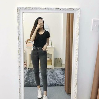 quần jean basic khói
