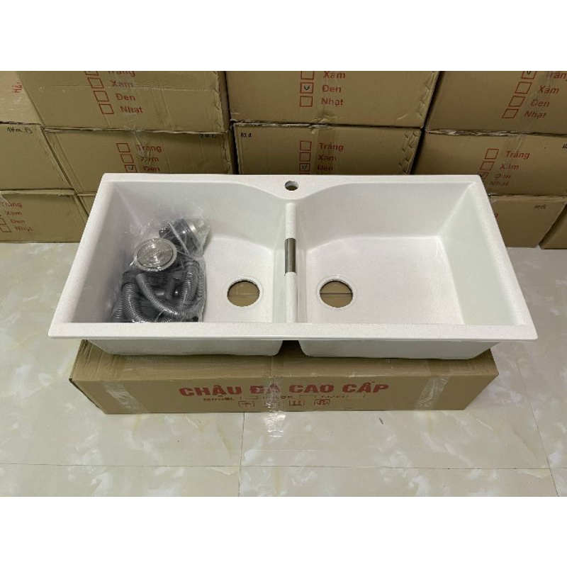 Chậu rửa chén đá nhân tạo KT 98x48x22