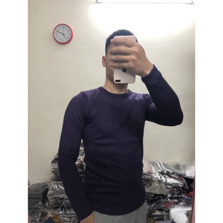 Áo len nam cổ tròn công sở len lông cừu cao cấp mềm mịn-xuongaolen