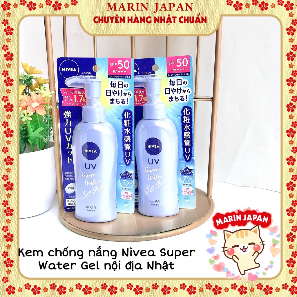 Kem chống nắng toàn thân Nivea Nhật Sun Protect Water Gel SPF 50 140gr