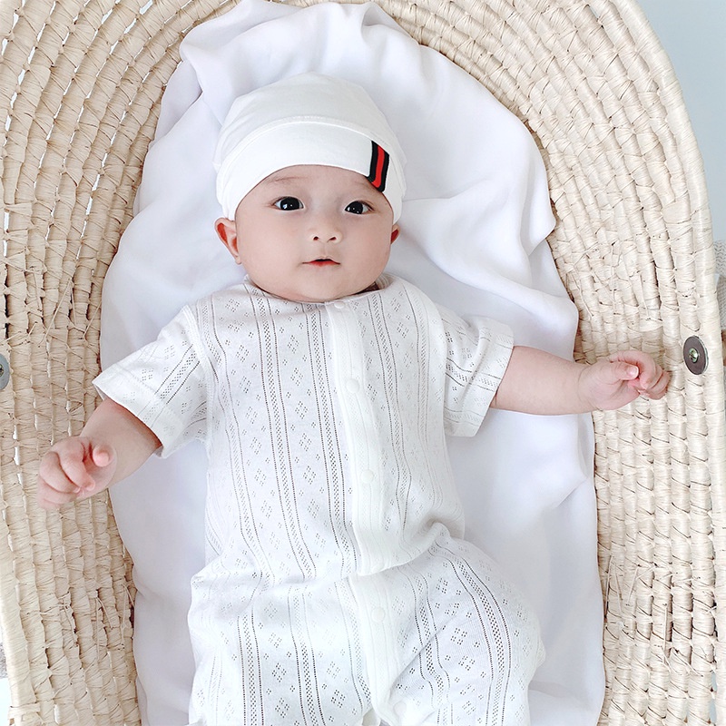 Bộ Body KYS+ Cộc Tay Cho Bé Trai Bé Gái Mùa Hè Chất Liệu Cotton Lưới Thoáng Mát BD01