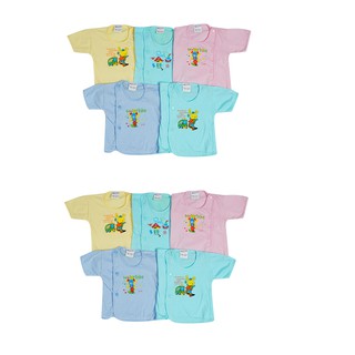5 áo bác sĩ sơ sinh tay ngắn màu cho bé 2 - 12kg