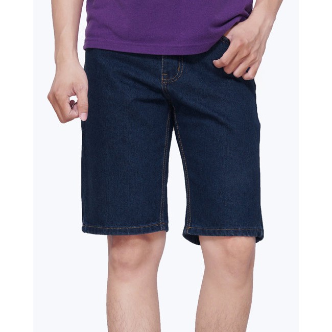 Quần short jean nam trơn không co dãn có wax nhẹ (xanh đậm, xanh nhạt, xanh đen) -MS017 | BigBuy360 - bigbuy360.vn