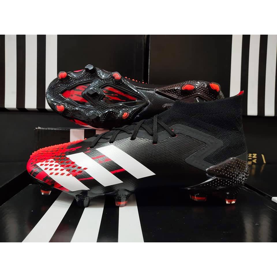 Giày đá bóng sân cỏ tự nhiên Adidas Predator Mutator 20.1 FG Đen Đỏ