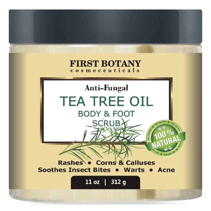 Muối tẩy tế bào chết toàn thân 100% tinh dầu tràm trà tự nhiên The Fist Botany Cosmeceuticals 312g USA