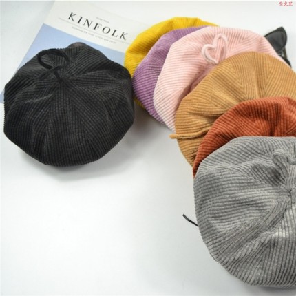 Nón beret Vải Nhung Thời Trang Hàn Quốc Cho Nữ