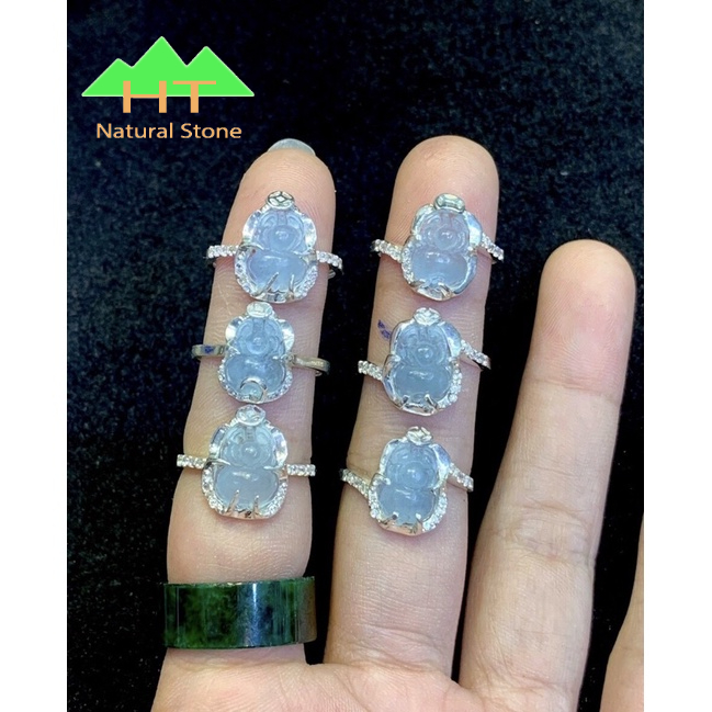 Nhẫn bạc Tì Hưu Thiên Lộc đá Aqua tài lộc