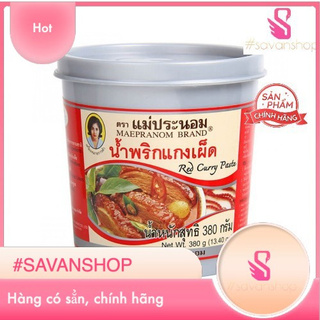 Gia Vị Cà Ri Đỏ Thái Lan - Red Curry Paste Thái Lan 380g