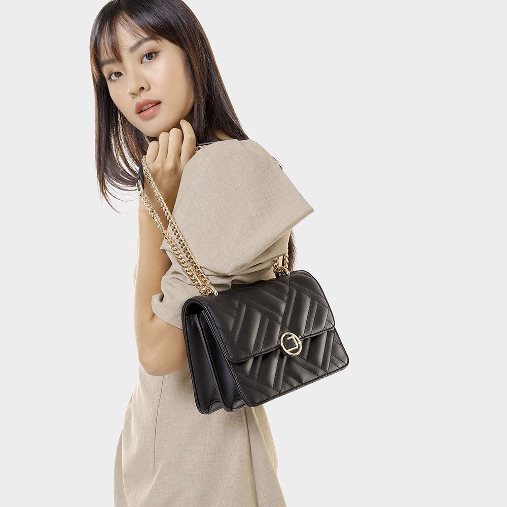 Juno Túi xách nhỏ chần bông nắp gập sale 15%