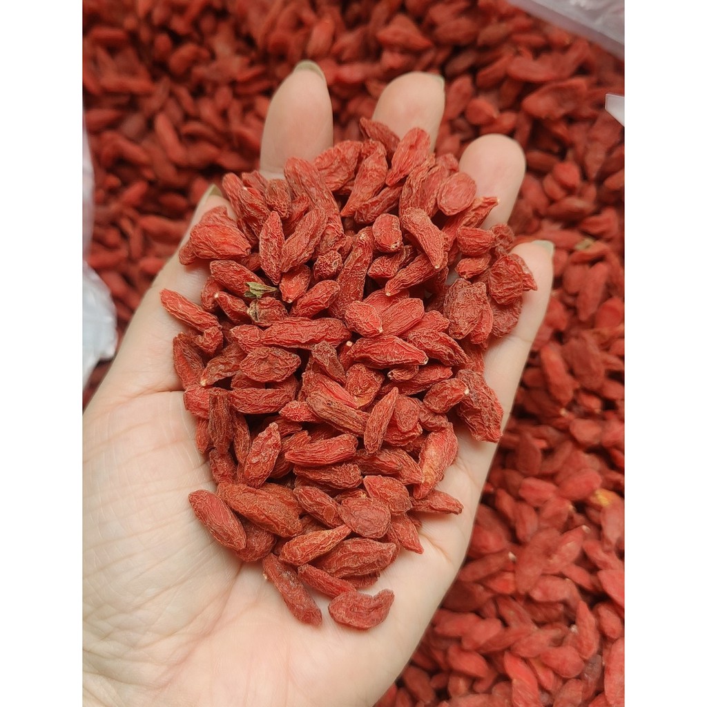 Kỷ tử đỏ Ninh Hạ sấy khô hạt to đều, ngọt hạt kỷ tử Organic hàng loại 1 - Dược liệu quý với nhiều công dụng