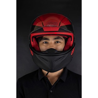 Nón bảo hiểm Lật hàm 2 kính EGO E9 (Đỏ)