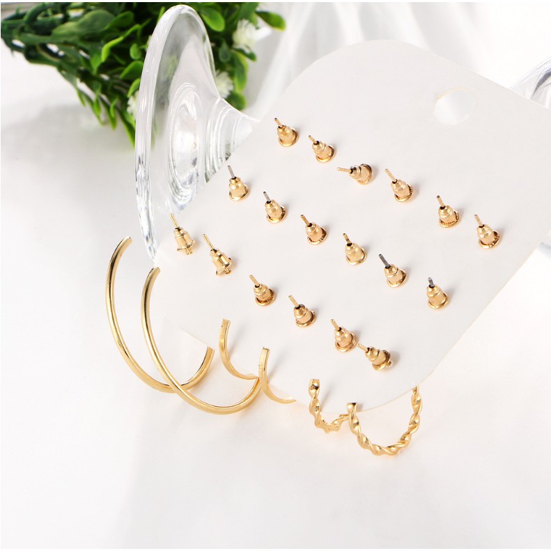 Set 9 đôi khuyên tai xinh BT005