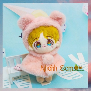 Outfit doll | Áo choàng tai thú Áo khoác Mũ trùm đầu Nón đội đầu cho doll 10cm doll 15cm doll 20cm