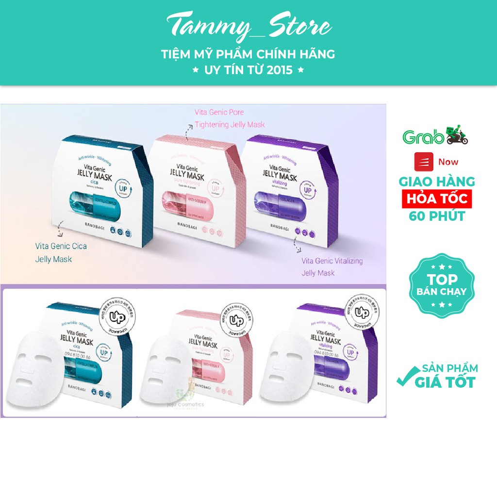 Combo 10 Mặt nạ Vita Genic Mask Sheet Banobagi mix vị