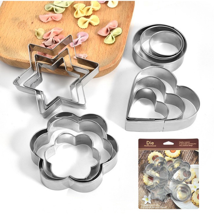 Bộ 12 Khuôn Làm Bánh Quy, Bánh Nướng - BX2972