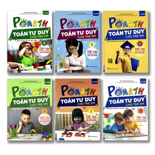 Sách - Pomath Toán Tư Duy Cho Trẻ Em Từ 4-6 Tuổi (Lẻ Tập 1 - 6)