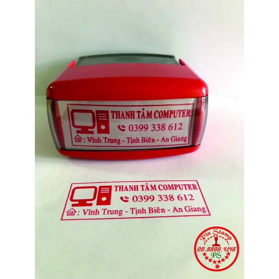 KHẮC DẤU TÊN CHO SHOP LOẠI 3 DÒNG
