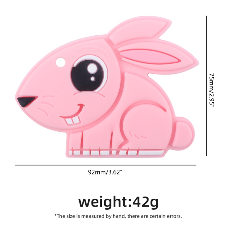 Haha Núm Ti Giả Silicon Cấp Hạt Hình Thỏ Mắt To Hoạt Hình DIY