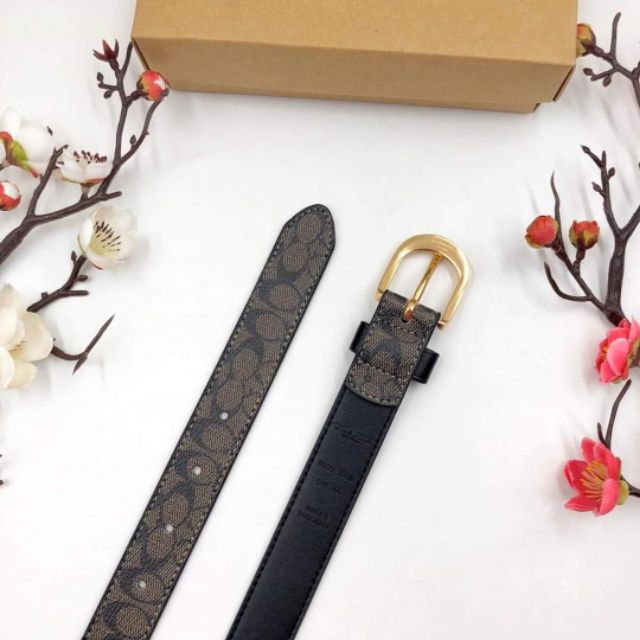 💖 THẮT LƯNG COACH NỮ ĐỤC LỖ