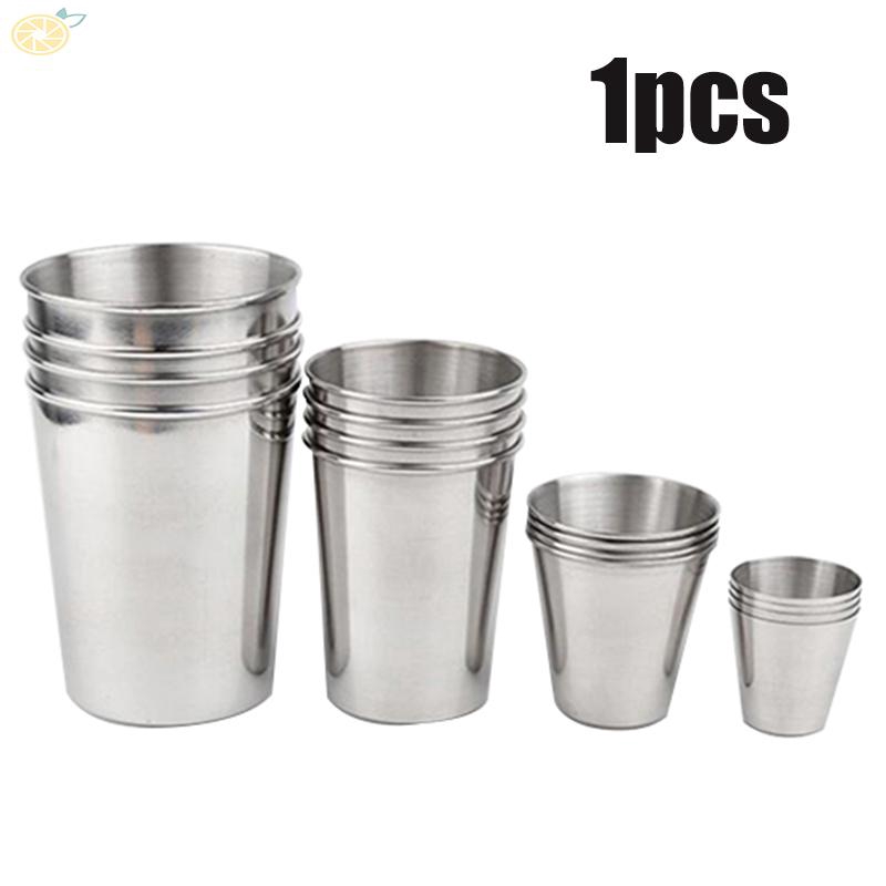 Practical ​Stainless Steel 30/70/180/320ml Beer Milkshake Cup For bar Coffee Shop Tea Mugs Camp Travel Metal 1pcs Cup