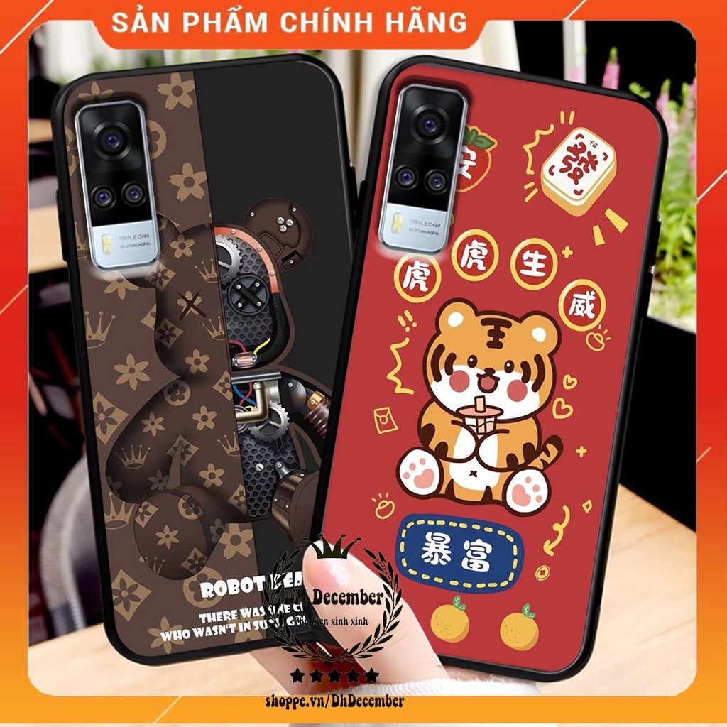 Ốp lưng Vivo Y51 2020 / Y53S in hình 3D lucky, gấu Brick xinh xắn - KHÔNG NÊN BỎ LỠ
