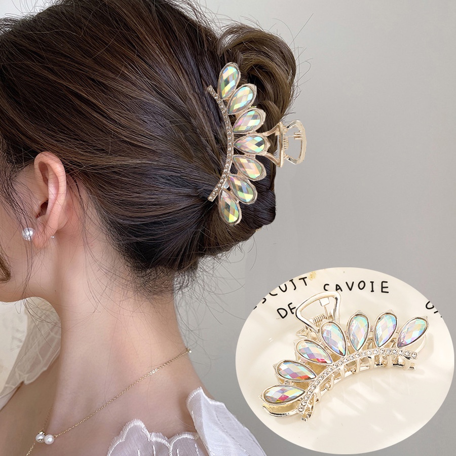 Kẹp Tóc Càng Cua Đính Đá Pha Lê Phong Cách Hàn Quốc