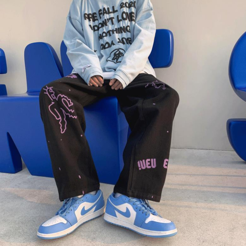 quần ống rộng Họa Tiết Graffiti Size S-3Xl Phong Cách Hiphop Cho Nam | BigBuy360 - bigbuy360.vn