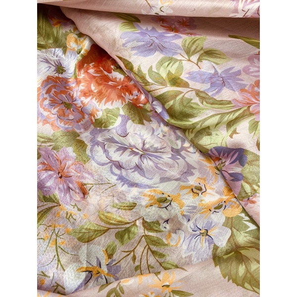 Vải tơ xước oganza may áo dài đầm áo kiểu V1938