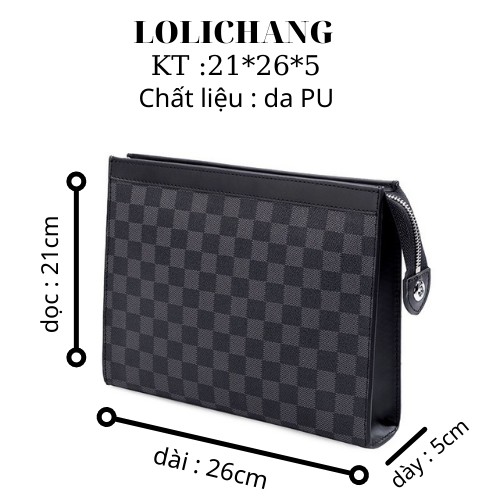 Túi Ví Da Cầm Tay,  Clutch Cầm Tay Cho Cả Nam Và Nữ TX081