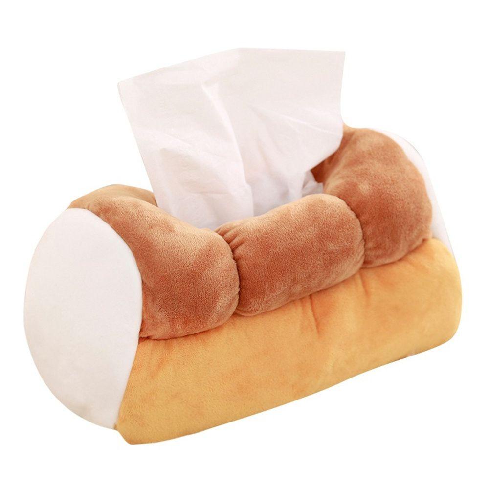 Hộp Đựng Khăn Giấy Hình Bánh Mì Nhồi Bông Ngộ Nghĩnh Ốp