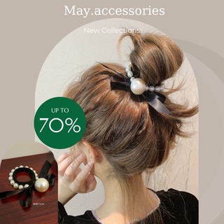 Dây buộc tóc cột tóc nơ đính hạt xinh xắn❤️Freeship