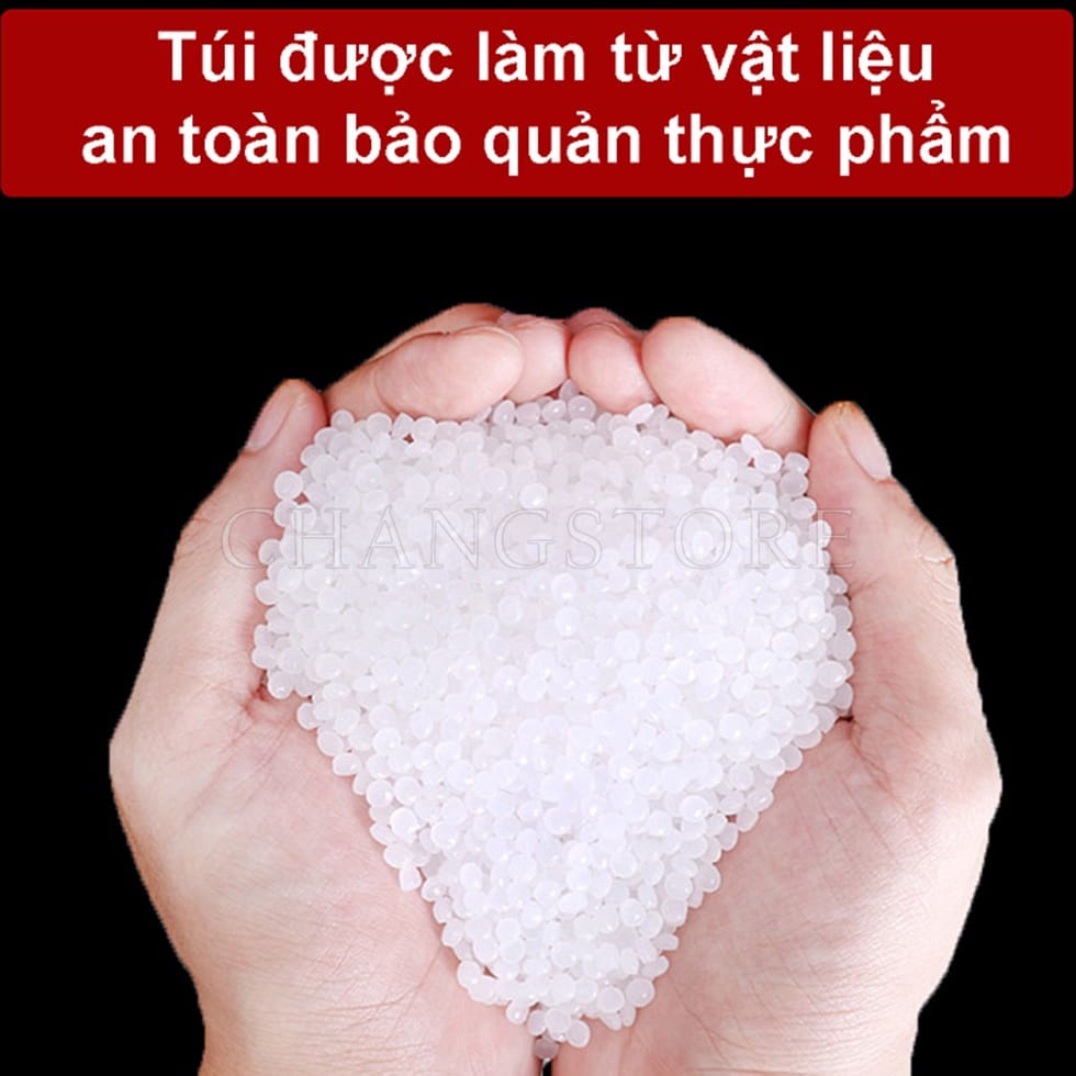 Set 100 Túi Hút Chân Không Một Mặt Nhám, Túi Hút Chân Không Kích Thước 17cmx25cm Chuyên Dụng