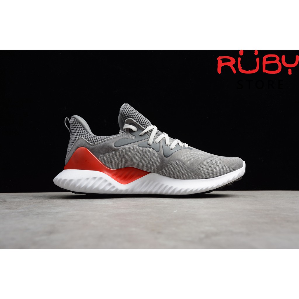 Giày Adidas Alphabounce Beyond Xám Đỏ 2018(Ảnh thật 100%)