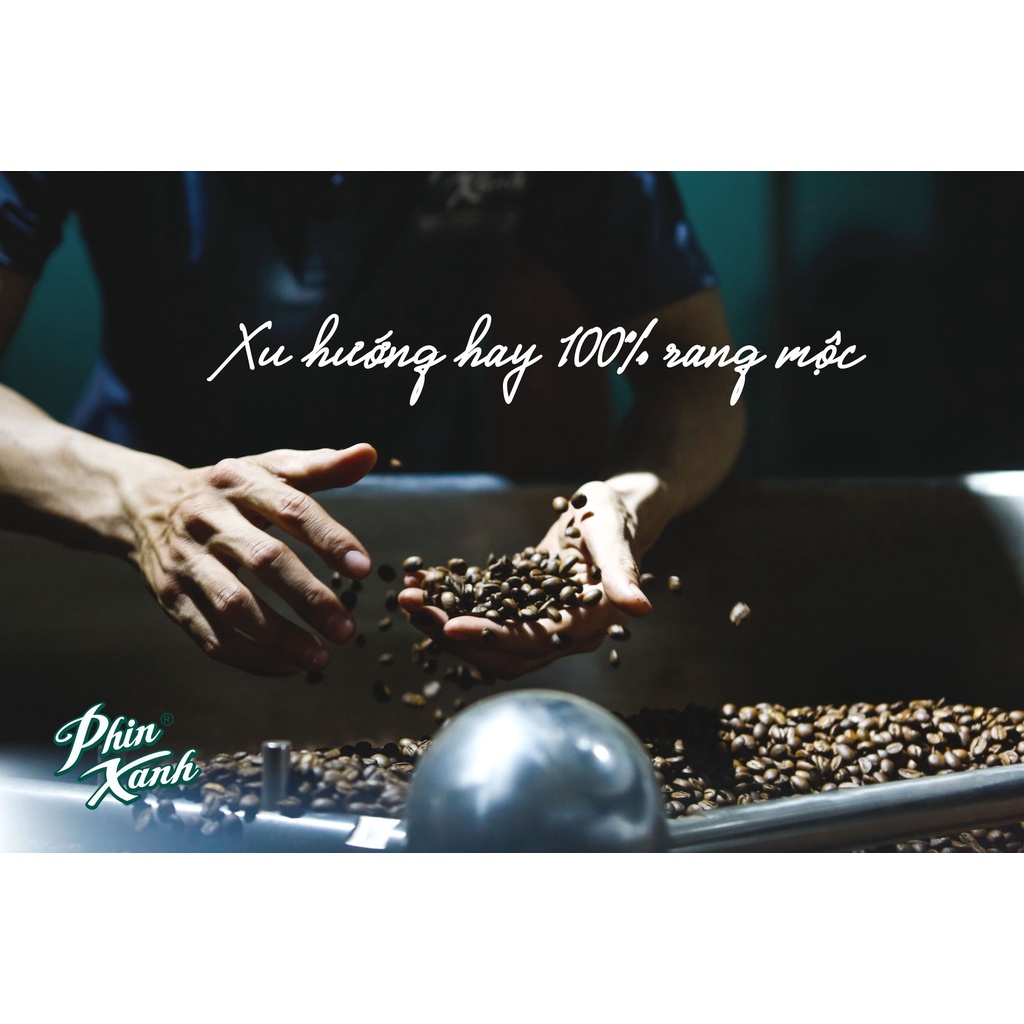 Combo Cà Phê Robusta Pha Phin Cafe Rang Xay Nguyên Chất Rang Mộc Gói Cao Cấp 250gram và Phin Nhôm Cafe Phin Xanh | BigBuy360 - bigbuy360.vn