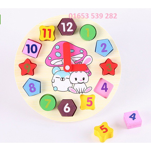 đồng hồ gỗ đa năng