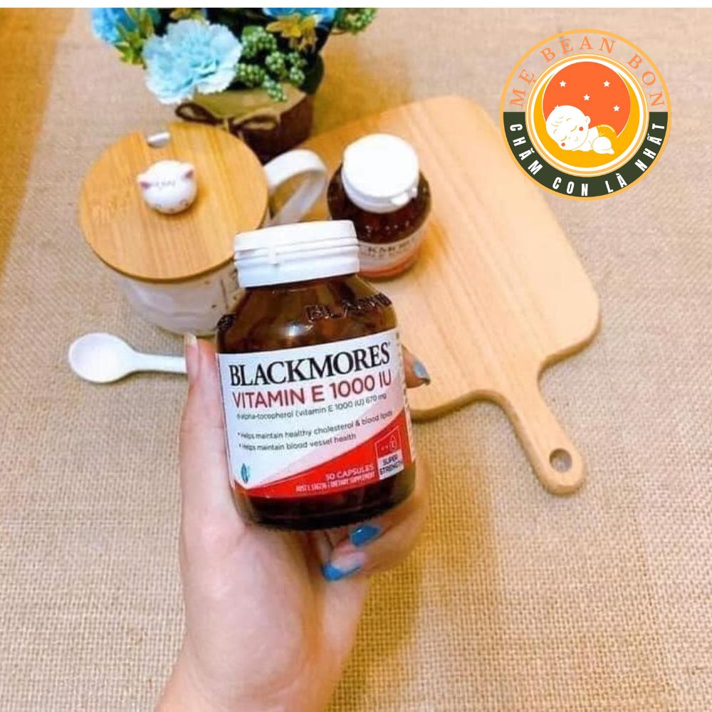 Viên Uống Vitamin E 1000IU Blackmores Natural 30 viên của Úc Giúp Đẹp Da, Cân Bằng Nội Tiết, Chống Lão Hóa Da cho Phụ Nữ