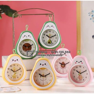 Hồ Báo Thức Để Bàn Hình Quả Bơ, Đồng Hồ Treo Hình Quả Bơ