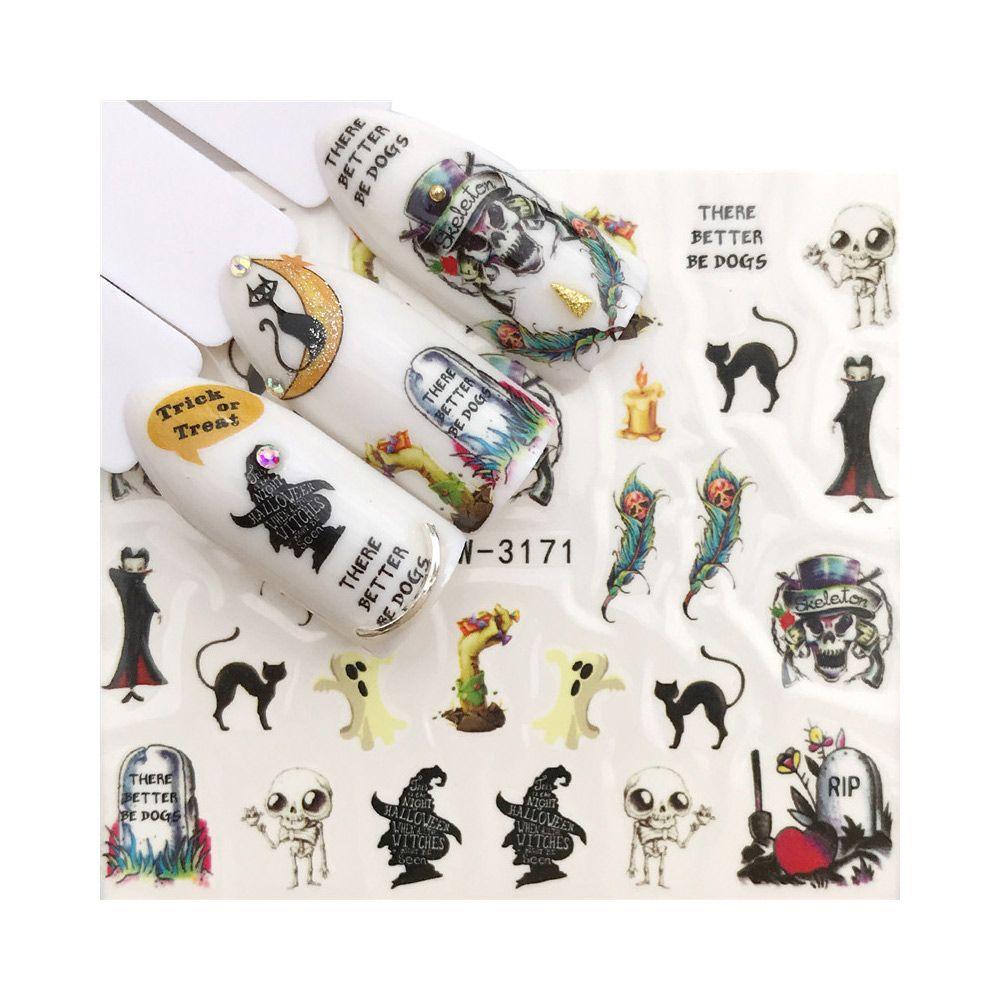 CACTU Sticker Dán Móng Hoạ Tiết Giáng Sinh