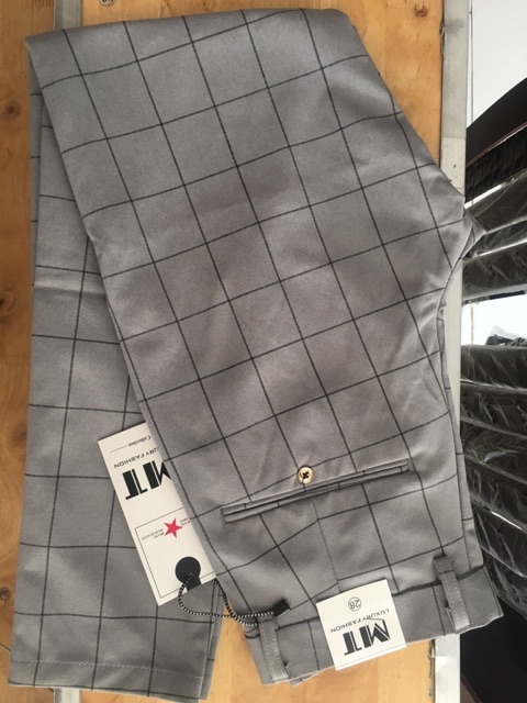 Quần Tây Nam Sọc Caro Ống Côn Mẫu Mới Năm 2023